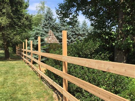 How to Make a Fence - Cedar Post And Rail Fence with Step by Step Instructions - Lehman Lane