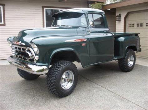 1957 Chevy 4x4 Chevy 4x4, Chevy Pickups, Chevrolet Trucks, Gmc Suv, Chevy Stepside, Lifted Chevy ...