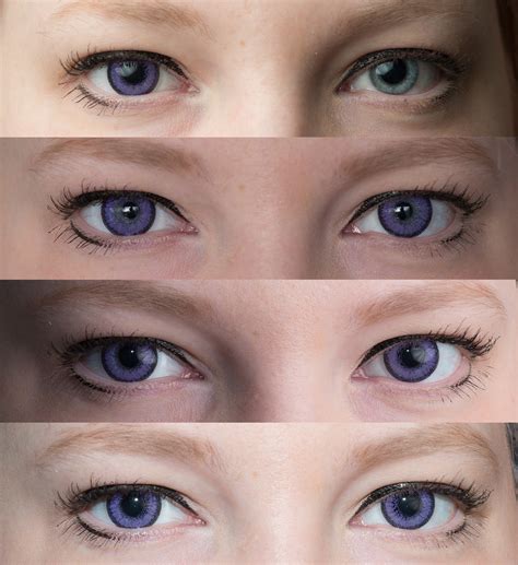 Purple contacts light eyes - Elite Cosplay