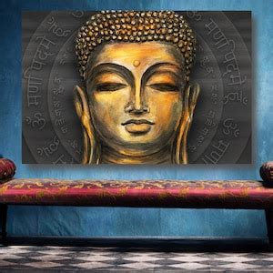 Buddha Wall Art, Large Unframed Buddha Poster Print Home Decor Wall Art, Aesthetic Room Decor ...