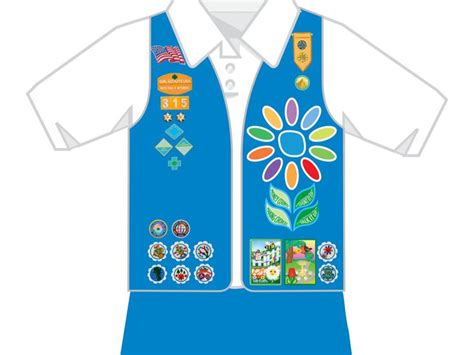 New Uniform Placement Guidlines for Girl Scouts | Girl scout daisy uniform, Girl scout daisy ...