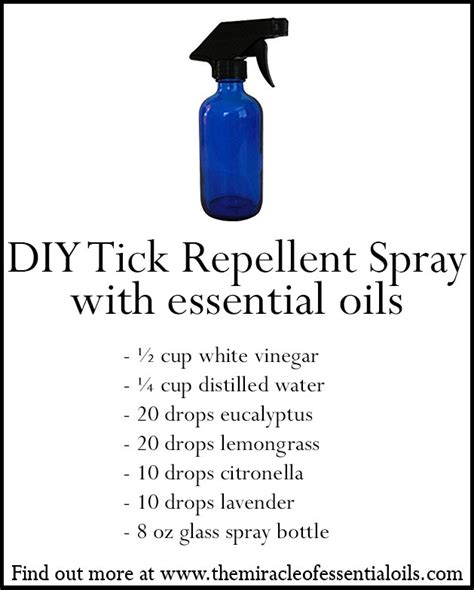 DIY Essential Oil Tick Repellent Spray Recipe - The Miracle of Essential Oils