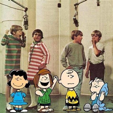 Rare photo of the child voice actors who voiced some of the Peanuts Cartoons in the 1960’s. Left ...