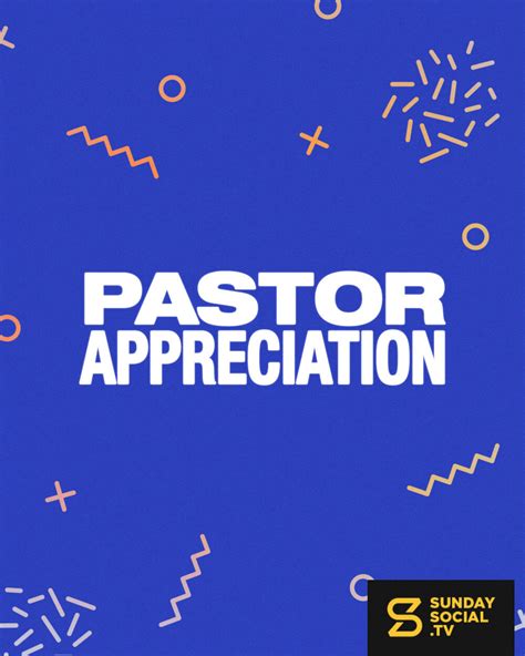 Pastor Appreciation - Sunday Social