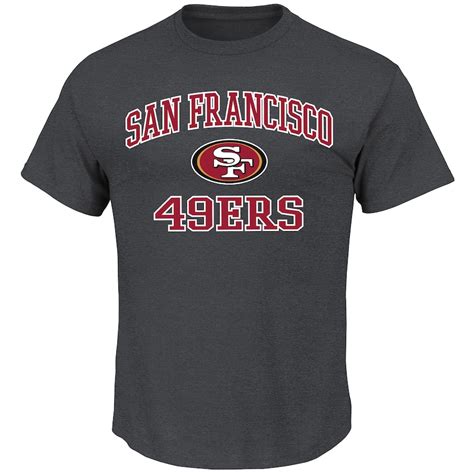 Majestic San Francisco 49ers Charcoal Heart & Soul III T-Shirt