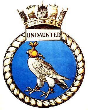 HMS Undaunted (N55) submarine ship´s badge | Royal navy ships, Royal ...