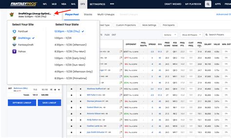 [11/24/2020] DFS Lineup Optimizer: Generate Winning Lineups!