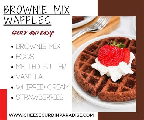 Brownie Mix Waffles (Simple and Ready in 15 Minutes!)