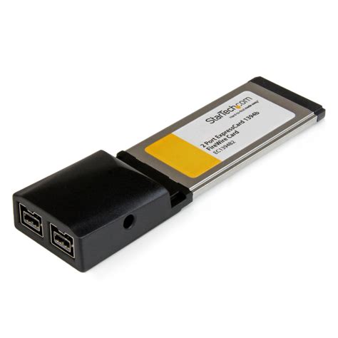 StarTech.com 2 Port ExpressCard 1394b FireWire Laptop Adapter Card ...