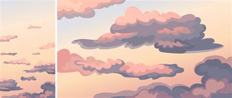 Sky with clouds at sunset. 2067719 Vector Art at Vecteezy