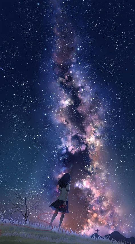 Galaxy Anime Art Wallpapers - Top Free Galaxy Anime Art Backgrounds - WallpaperAccess