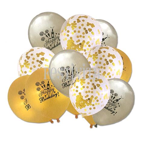 15-Piece Happy Birthday Confetti Balloon Set | Festivity