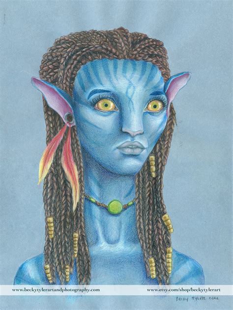 Neytiri Avatar Drawing Pencil Drawing Fan Art Movie Art - Etsy