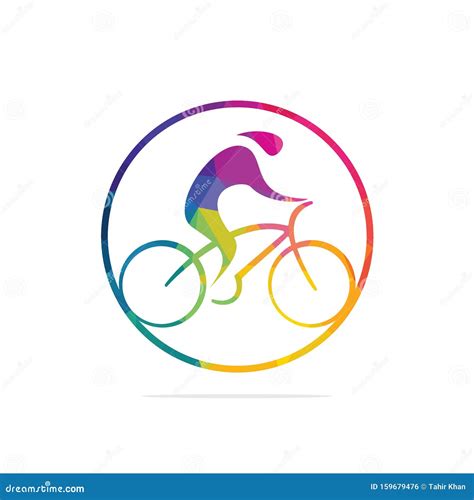 Cycling Race Vector Logo Design. Stock Vector - Illustration of pedal, health: 159679476