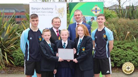 Bangor Academy celebrates first ever IFA Gold Quality Mark Award. - YouTube