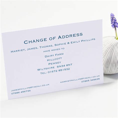 Classic Change Of Address Cards By This Is Nessie