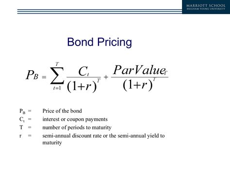 Bond Pricing - BYU Marriott School