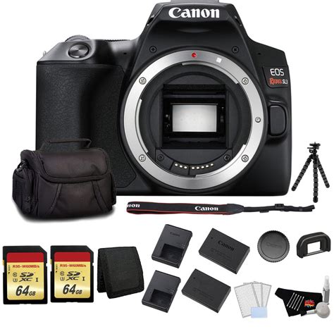 Canon EOS Rebel SL3 DSLR Camera (Black, Body Only) Master Bundle ...