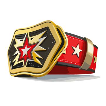 Wwe Belt Vector, Sticker Clipart, In The Style Of Realistic Hyper ...