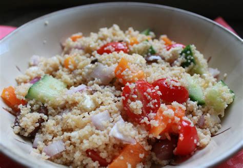 Whole Wheat Couscous Greek Salad - Frolic Through Life