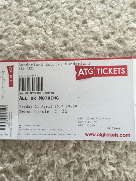 Sunderland Empire Theatre Tickets | in Sunderland, Tyne and Wear | Gumtree