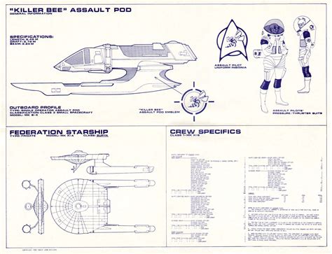 Star Trek Blueprints: General Plans U.S.S. Avenger Class NCC-1860