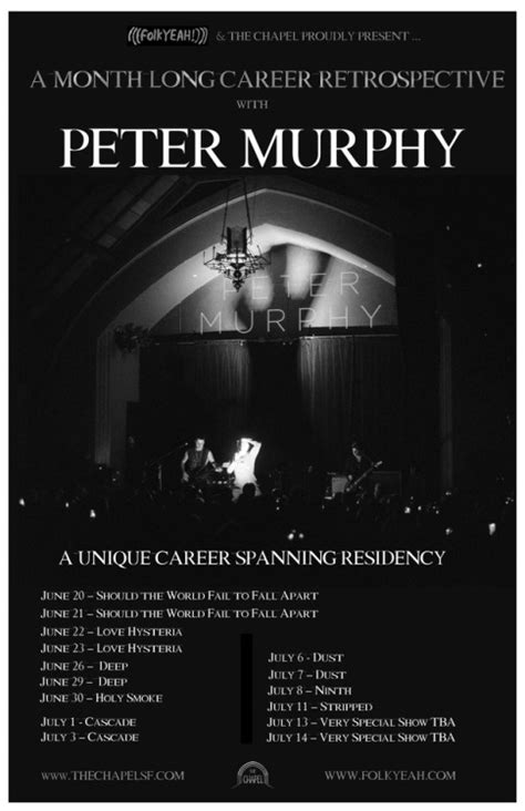 Peter Murphy Is Performing His Best Solo Albums In Entirety During San ...