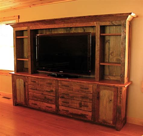 Custom Made Rustic Entertainment Center by Custom Rustic Furniture by Don McAulay Sr.&Jr ...