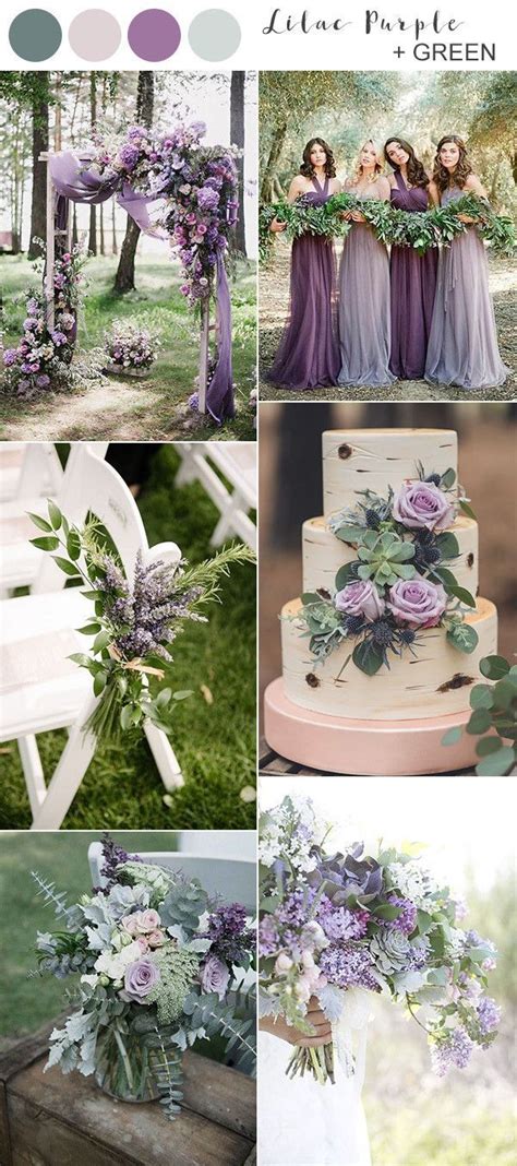 #Colors #Fall #love #Wedding #Youll lilac purple and greenery wedding ...