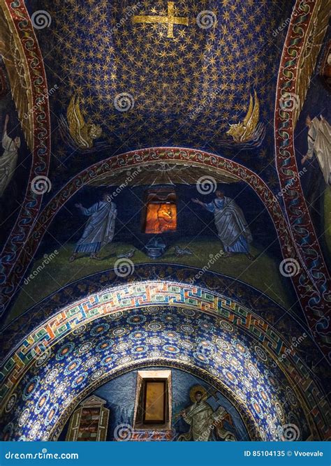 Interior of Galla Placidia Mausoleum in Ravenna Editorial Image - Image ...