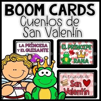 Boom Cards Lectura de San Valentín Cuentos | Valentine's Day Story in Spanish