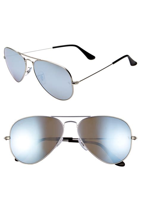 Ray-Ban Standard Icons 58mm Mirrored Polarized Aviator Sunglasses in Metallic - Lyst