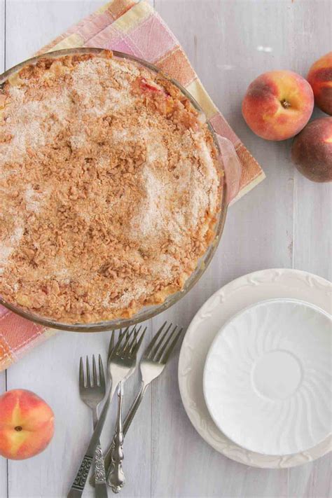 Sour Cream Peach Pie from Scratch - Taste and Tell