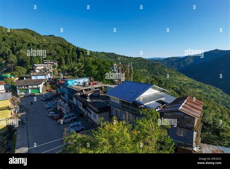 Kaluk, Sikkim, India - 18th October 2016 : Tranquil view of Kaluk, a ...