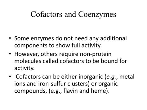 Coenzymes