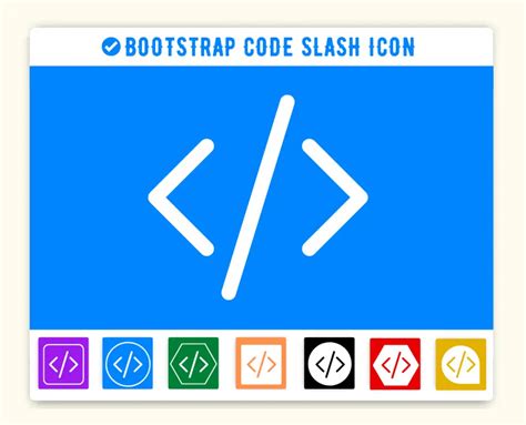 Bootstrap Code Slash Icon | Bi Bi Code Slash Icon Code, CSS, HTML ...