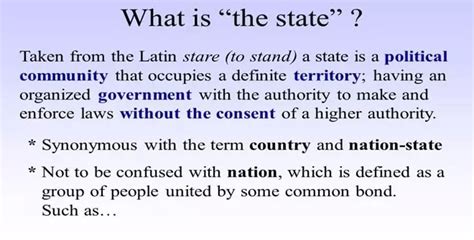 What is the State | Terminology & Definitions - Political Thought