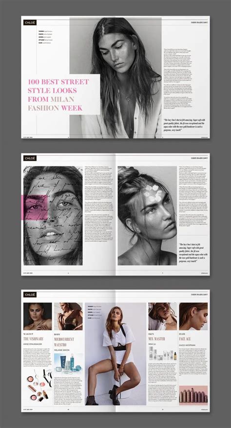 Fashion Magazine Template InDesign Fashion Magazine Design Layout, Editorial Design Magazine ...