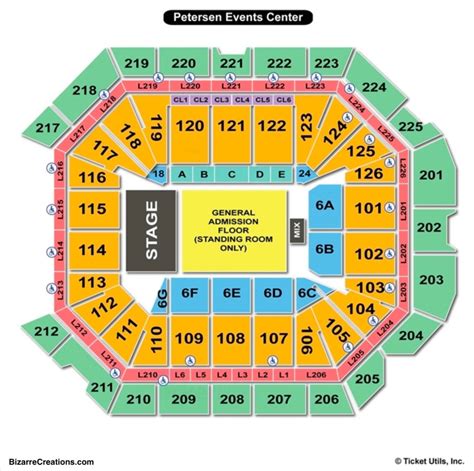 Peterson Event Center Seating Chart | Portal.posgradount.edu.pe