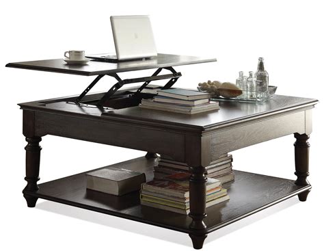 Riverside Furniture Belmeade Square Lift-Top Coffee Table | Howell Furniture | Cocktail/Coffee ...