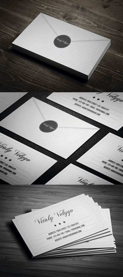 Black and White Business Cards Design (50 Inspiring Examples) Graphic ...