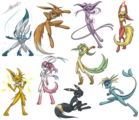 Eeveelution by Ripli2011 on DeviantArt