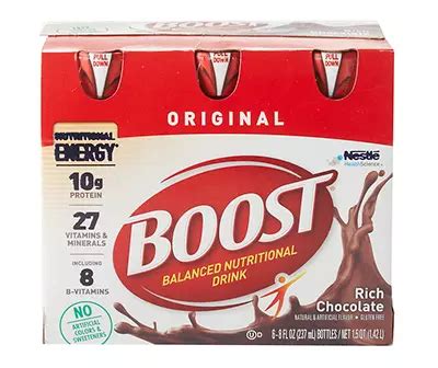 Boost Boost Original Rich Chocolate, 6-Pack | Big Lots