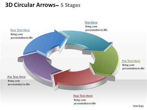 5 Steps Process Arrows Powerpoint Diagram Ciloart | Images and Photos ...