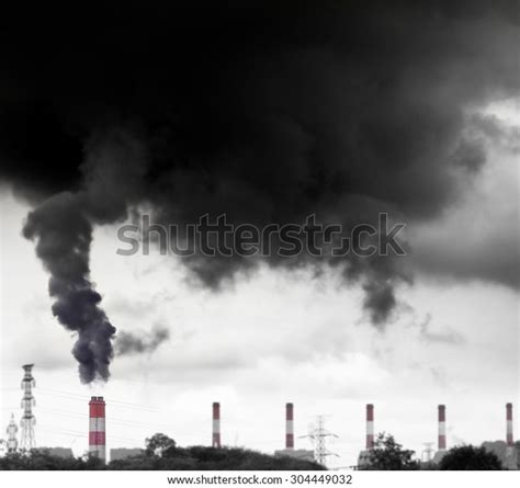 High Pollution Coal Power Plant Stock Photo (Edit Now) 304449032