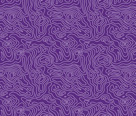 Purple and White Stripes Wave Elevation Topographic Topo Map Pattern ...