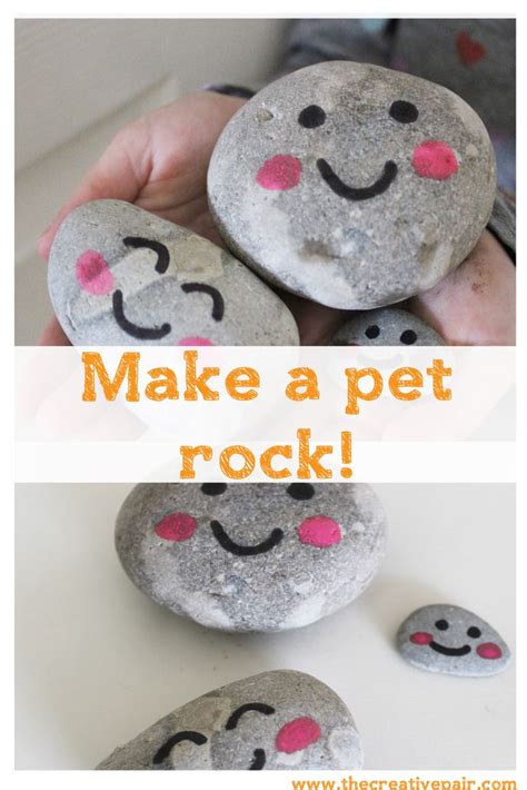 How to make a pet rock - kids sewing | Pet rocks, Crafts for kids, Toddler crafts