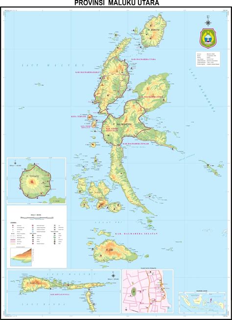 AMAZING INDONESIA: NORTH MALUKU PROVINCE MAP