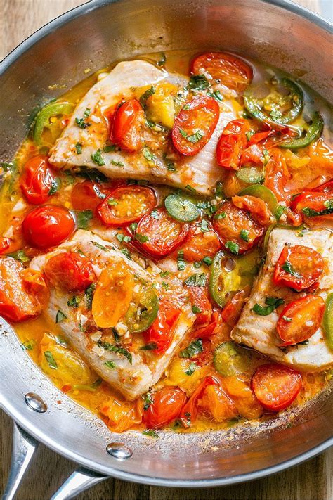 Tilapia White Fish Recipe in Tomato Basil Sauce — Eatwell101