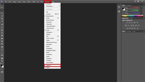 How Do I Get My Top Toolbar Back in Photoshop? - WebsiteBuilderInsider.com